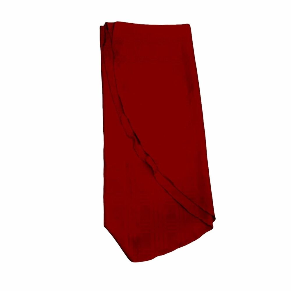 #4491 Red Round round tablecloth polyester 69 inch